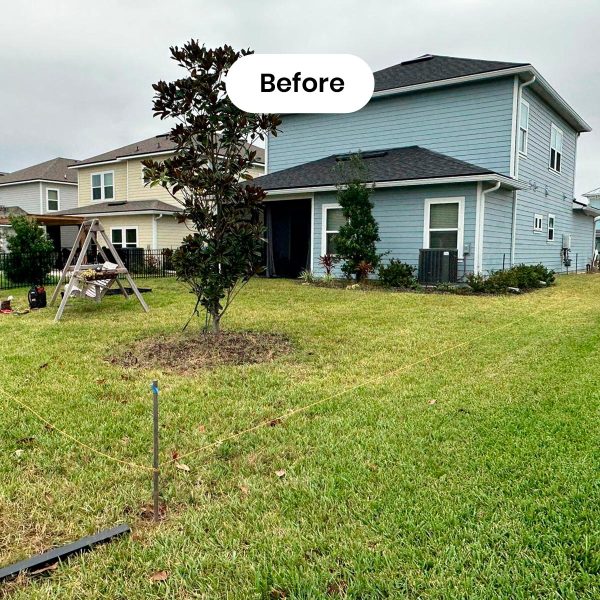 before_house_front_bluehouse_maxifence_fences_orlando